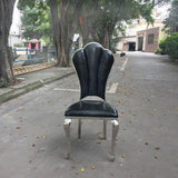 Stainless Steel Leather Dining Chair
