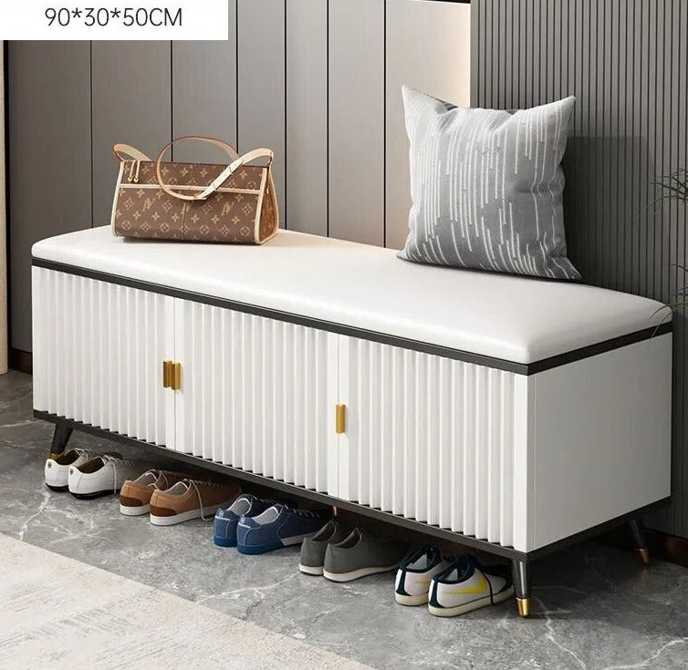 Waterproof Living Room Shoe Cabinets Dust Proof Modern Bench