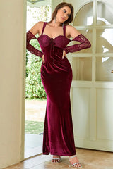 Women's Slash Neck Sling Lace Wine Red Dress