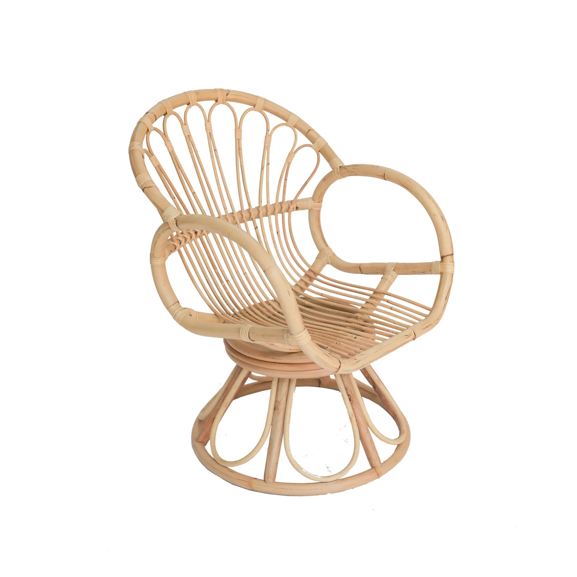 Recliner Chair Peacock Swivel Chair Rattan Woven Single Balcony Leisure Rattan Chair Nordic Household Swivel Chair Free Shipping Golden Atelier