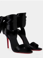 Satin Bow Stiletto Heels