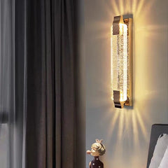 Crystal Rectangular Transparent Wall Lamp