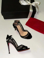 Lace Butterfly Stiletto Heels