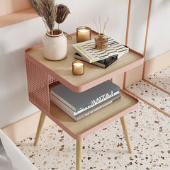 Modern Living Room Cabinet Metal Nightstand- Golden Atelier