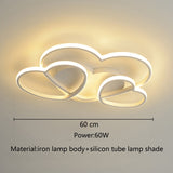 Princess Heart Shape Ceiling Lights LED Dimmable Lamp