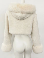 plush streetwear fur coat