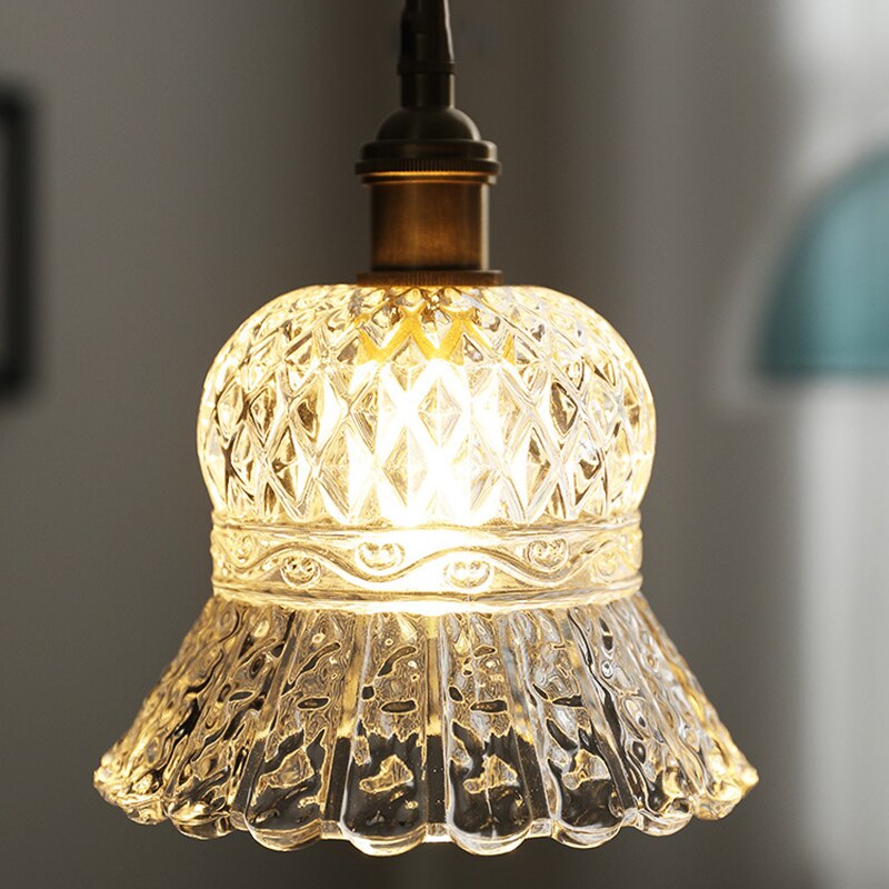 Modern Glass Brass Pendant Home Lighting Fixture