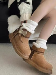 Hello Kitty Plush Lined Warm Winter Boots