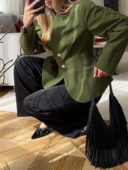 Tailored Puff Sleeve Blazer