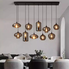  Sleek and minimalist LED pendant light hanging in a modern dining room setting , Golden Atelier 2