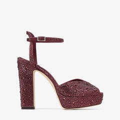Crystal Embellished Platform Sandals