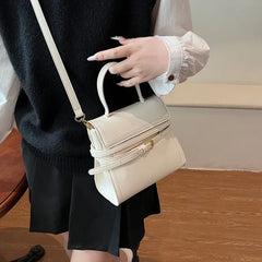 Soft Short Handle Faux Leather Crossbody Bags