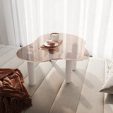 Bay Window Small Cloud Coffee Table Tempered Glass Low Table