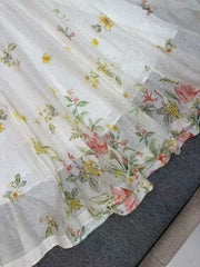 Floral Print Square Neck Corset Dress