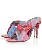 Satin Wrap Lace-Up Heels