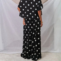 Polka Dot Wide Leg Palazzo Pants