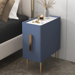 Minimalist Night Table Metal Nightstands Drawers Storage 