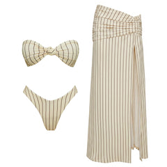 Striped Swimwear Set