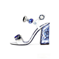 Jewelled Chunky Heel Sandals