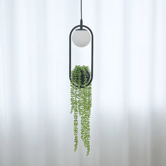 Led Plant Pendant Lights Flower Pot Hanging Lamp