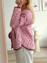Paisley Print Quilted Jacket