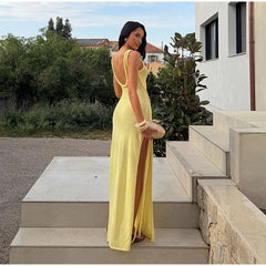 Braided Trim Cutout Maxi Dress