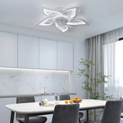 A modern ceiling fan with integrated LED light, showcasing its sleek design Golden Atelier 10