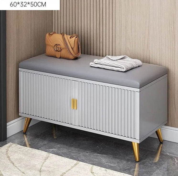 Waterproof Living Room Shoe Cabinets Dust Proof Modern Bench