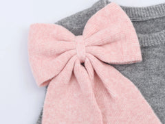 Big Pink Bow Knit Vest