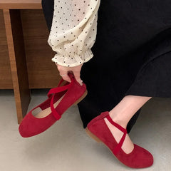 Square Toe Ballet Flats
