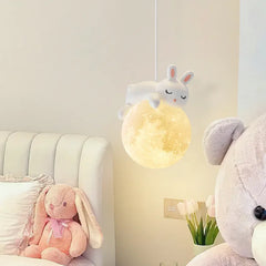 LED Pendant White Bunny Lamp