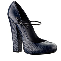 Butterfly Knot Square Heel Pumps