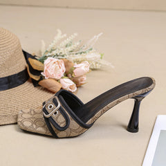 Square Toe Stiletto Heels