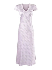White nightgown with subtle pattern on a white background