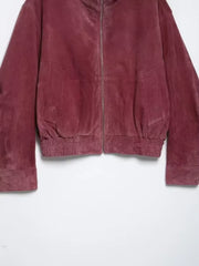Stand Collar Red Zipper Jacket