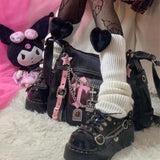 Hello Kitty Gothic Punk Cross Chains Tote Bag
