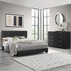 Willow Nailhead Trim Upholstered Queen Bed