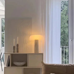 Personality Travertine Mushroom LED Table Lamp for Bedroom Décor