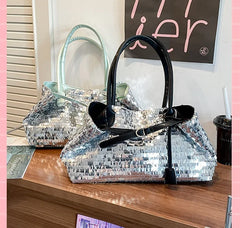 Sparkly Sequin Large Tote Bag