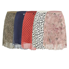 Floral Print A-Line Midi Skirt