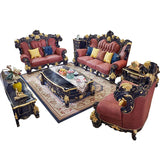 Leather Extra-large Luxury Solid Wood Chesterfield Sofas