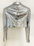 Women's Sequins Strass Diamonds Short Suit Mini Dress Set