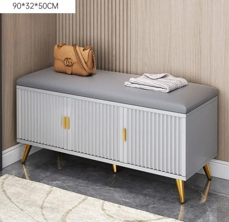 Waterproof Living Room Shoe Cabinets Dust Proof Modern Bench