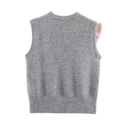 Big Pink Bow Knit Vest
