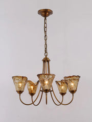 Retro All Copper Glass Lighting Fixture