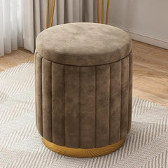 Simple Modern Bench Storage Light Makeup Stool - Golden Atelier