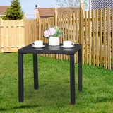 Outdoor Wrought Iron Side Table Dining Table