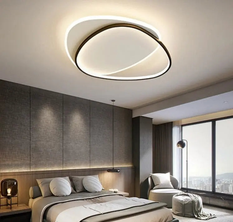Ultrathin LED Ceiling Lamp for Modern Bedrooms - Golden Atelier