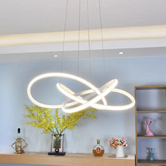 Modern LED Pendant Lights for Living Room and Bedroom - Black/White - Golden Atelier