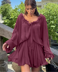 Airy romantic co-ord two piece shown as a Pinterest-inspired outfit